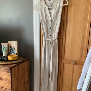 New Calvin Klein striped jumpsuit - never worn